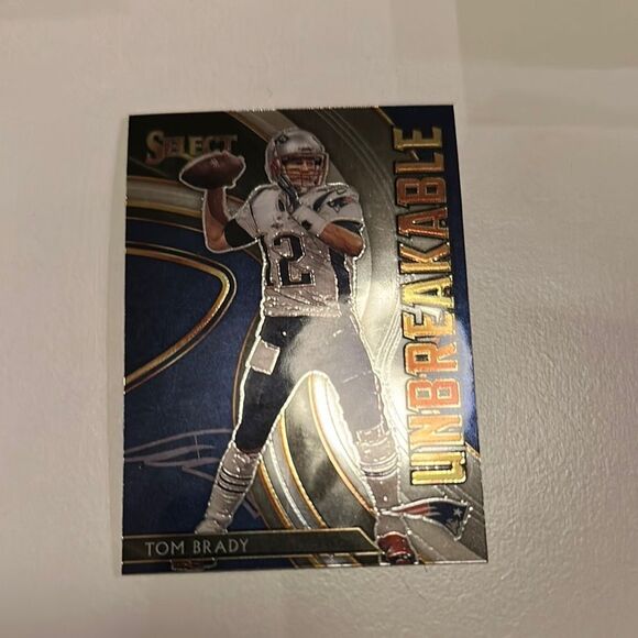 Panini Select Unbreakable Trading Card - Blue and Gold tom Brady mint condition - Picture 1 of 3
